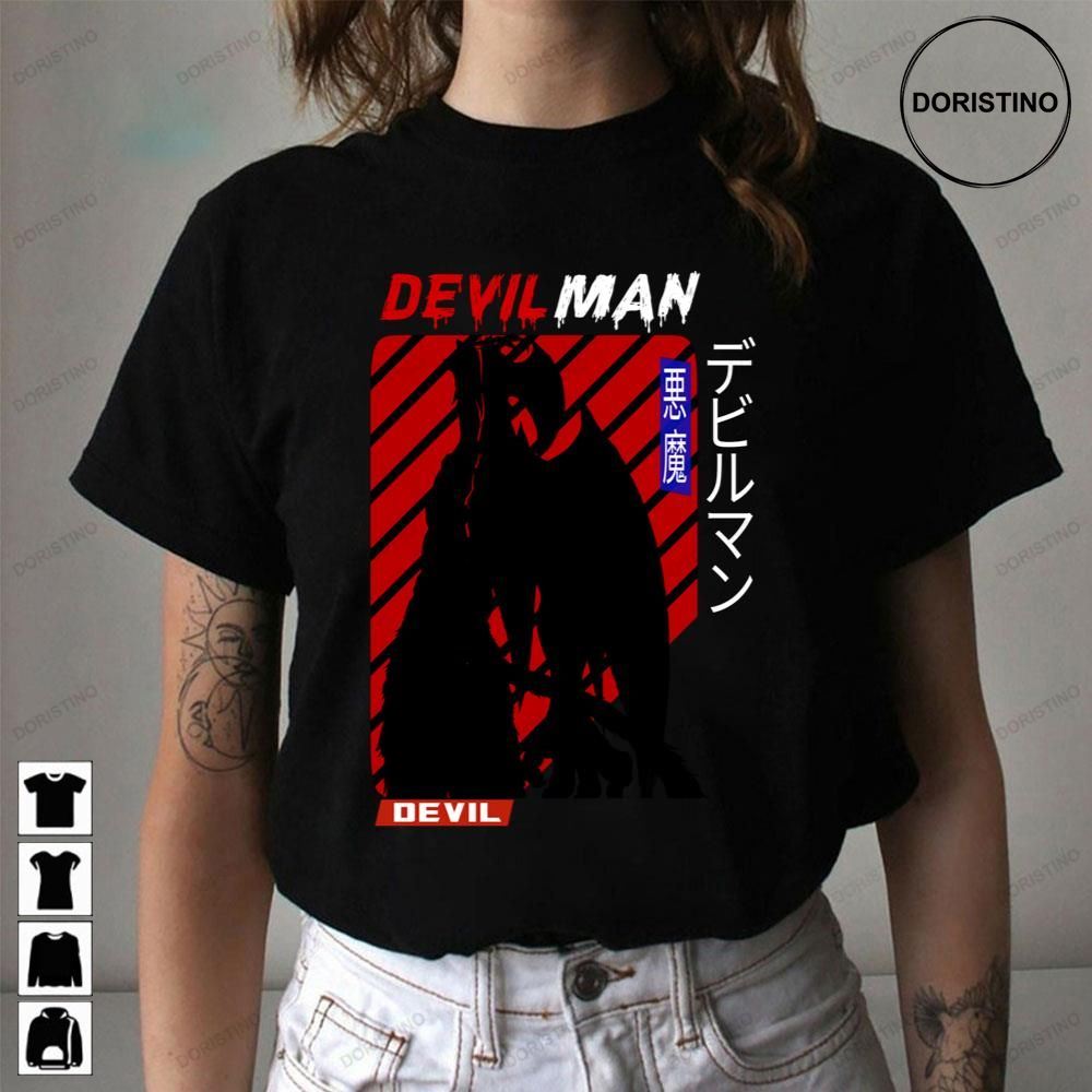 Vintage Devilman Crybaby Anime Design Trending Style